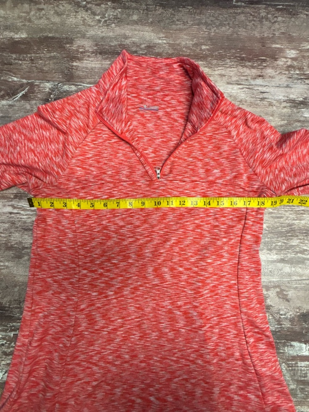 Columbia Quarter Zip Athletic Pullover Layer Shirt Hike Camp Outdoor Athletic XL - Picture 7 of 7